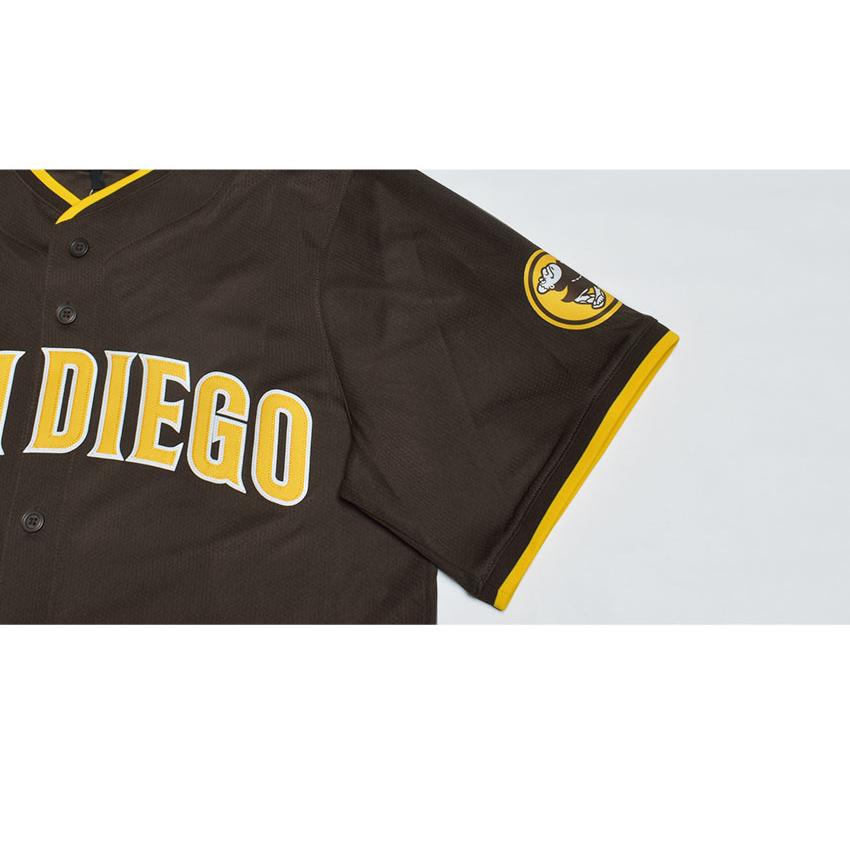 ナイキ ユニフォームシャツ メンズ Limited PYRD Padres Road NIKE T7LM-PYRD-PY9-00L ブラウン 茶 フアン・ソト Juan Soto San_4