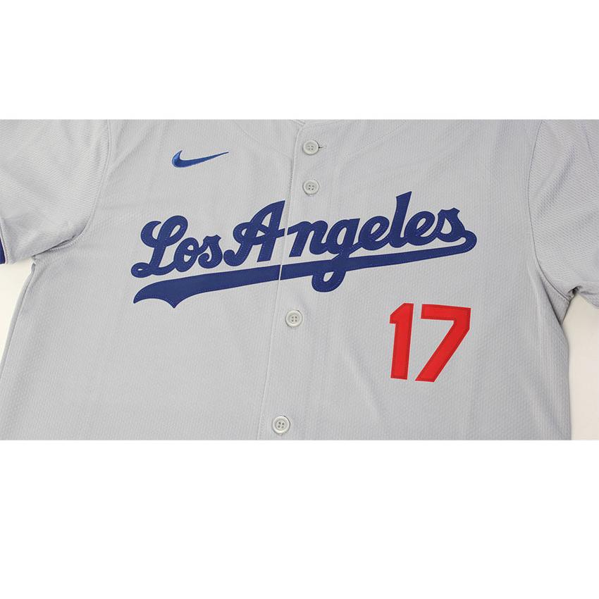 ナイキ ユニフォームシャツ キッズ ジュニア 子供 LIMITED ROAD PLAYER JERSEY 大谷翔平 NIKE PZ3B7LRDP00 グレー Los Angeles LAA