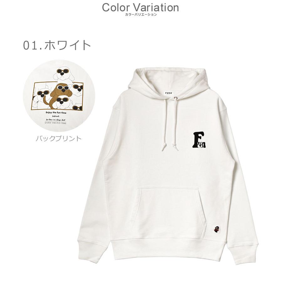 モデムデザイン パーカー メンズ FUN DOG PULLOVER HOOD modem design F-23051584 ホワイト 白 ブラック 黒 ウェア トップス｜z-craft｜06