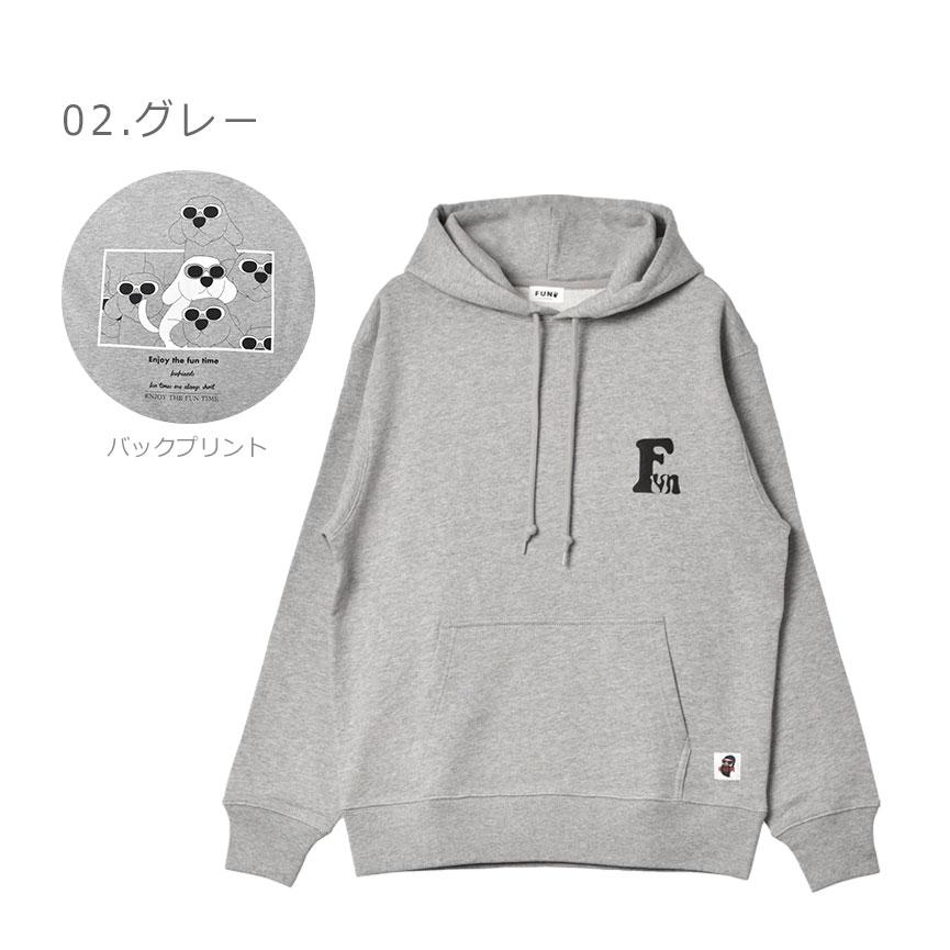 モデムデザイン パーカー メンズ FUN DOG PULLOVER HOOD modem design F-23051584 ホワイト 白 ブラック 黒 ウェア トップス｜z-craft｜07