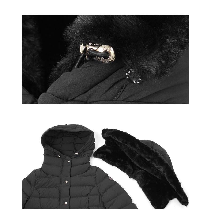 ケープホーン ダウンジャケット レディース サンタクルーズ エコファー CAPE HORN B2572 ブラック 黒 ホワイト 白 アウター 上着 | CAPEHORN | 20