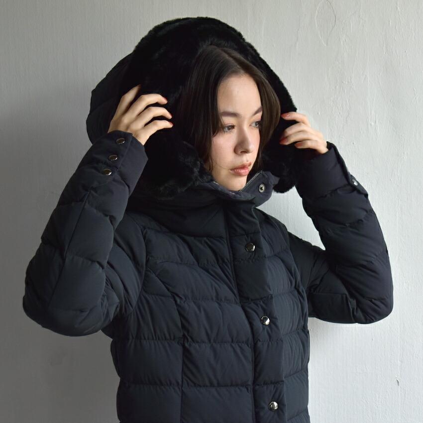 ケープホーン ダウンジャケット レディース サンタクルーズ エコファー CAPE HORN B2572 ブラック 黒 ホワイト 白 アウター 上着 | CAPEHORN | 10