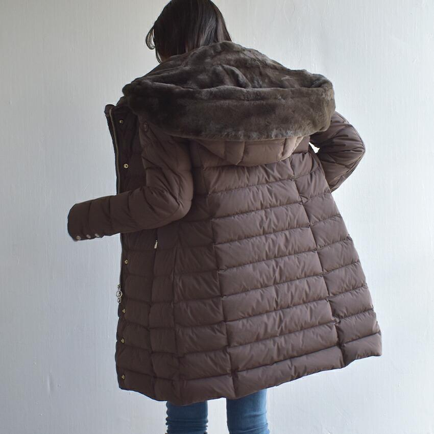 ケープホーン ダウンジャケット レディース サンタクルーズ エコファー CAPE HORN B2572 ブラック 黒 ホワイト 白 アウター 上着 | CAPEHORN | 12