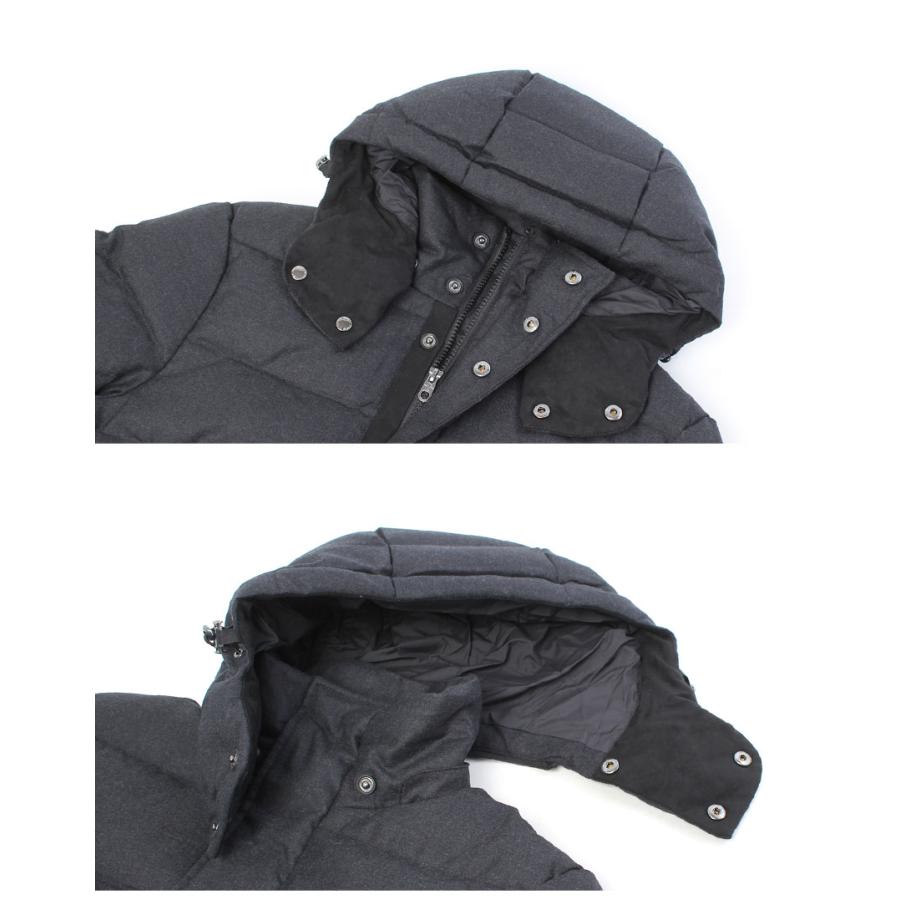   ダウンジャケット 黒 TIME SALE] Cape Heights ケープハイツ LUTAK 80/20クロス フード付き