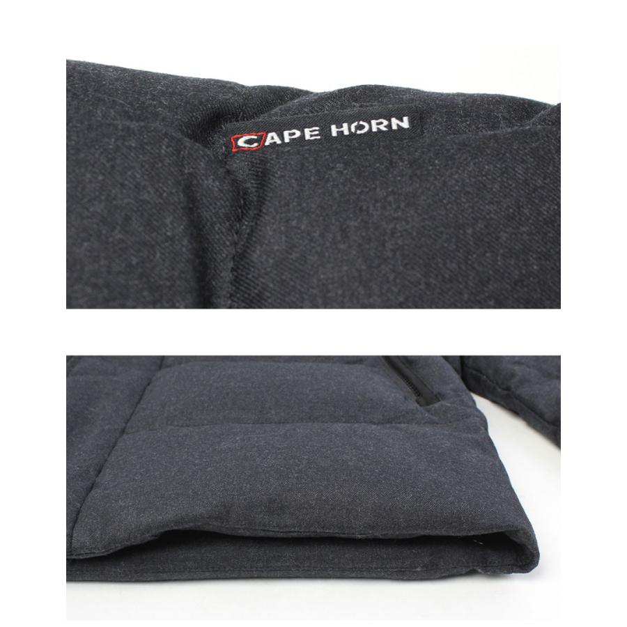 ケープホーン ダウンジャケット メンズ CERITOS CAPE HORN B1572 ブラック 黒 ダウン ジャケット アウター 上着 長袖 防寒 吸湿の画像