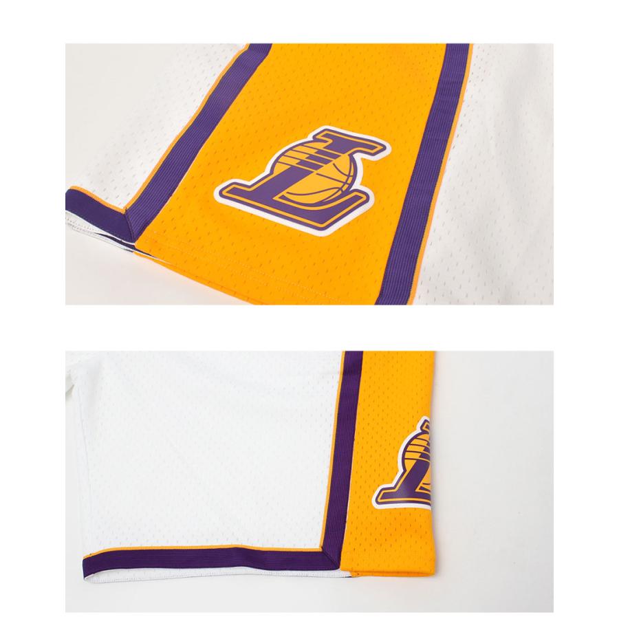 Mitchell & Ness NBA ストライプパンツ M 白 バスケ エックスティーエス（XTS）（メンズ）バスケパンツ メンズ