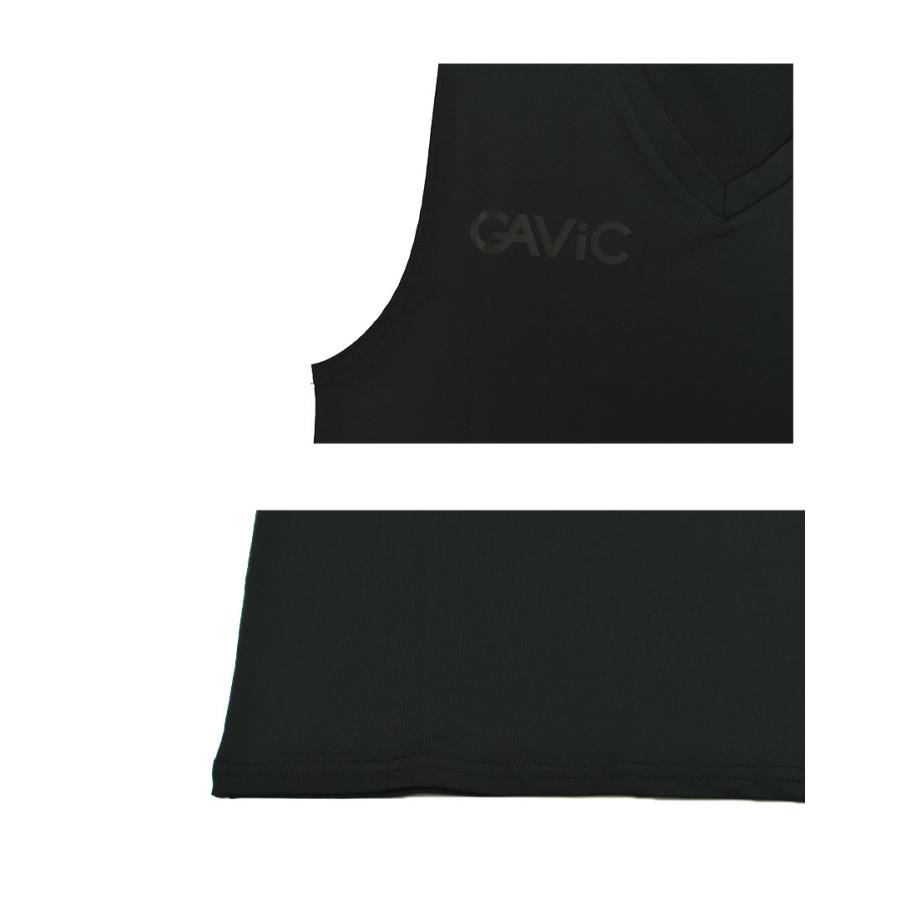 ガビック インナー メンズ レディース ストレッチインナー Vネック ノースリーブ GAVIC GA8305 ホワイト 白 ブラック 黒 ウェア | GAViC | 02