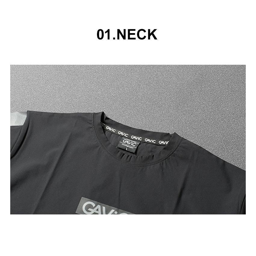 （ゆうパケット可） Tシャツ 半袖 メンズ アクティブ デザイン おしゃれ ガビック GAVIC GA7301 ブラック 黒 ホワイト｜z-craft｜11