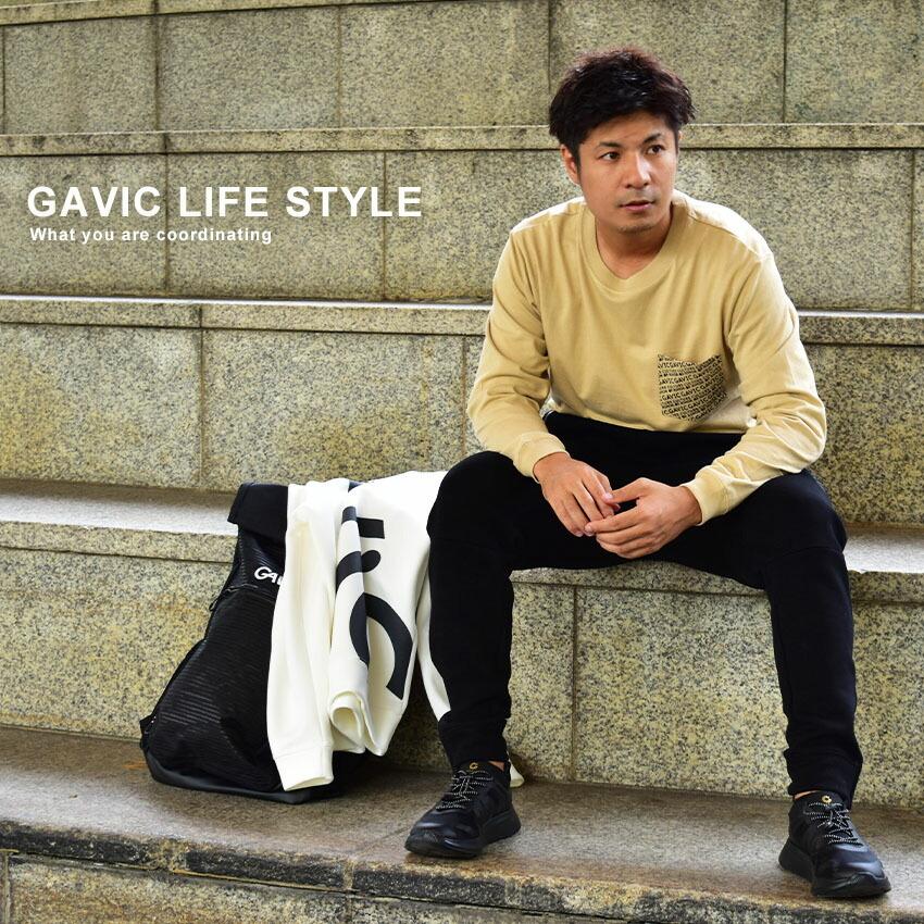 ガビック 長袖Tシャツ メンズ グラフィック ロングスリーブTシャツ GAVIC GA7311 ホワイト 白 ブラック 黒 ベージュ tシャツ 父の日｜z-craft｜05