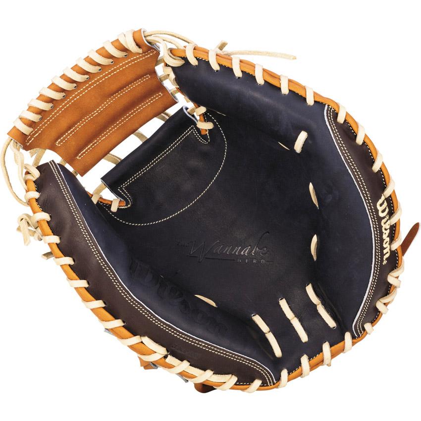ウィルソン グローブ 大人 一般 一般軟式用 ザ・ワナビー・ヒーロー 捕手用 2A型 WILSON WBW101792 WBW101793 ネイビー 紺 野球_3