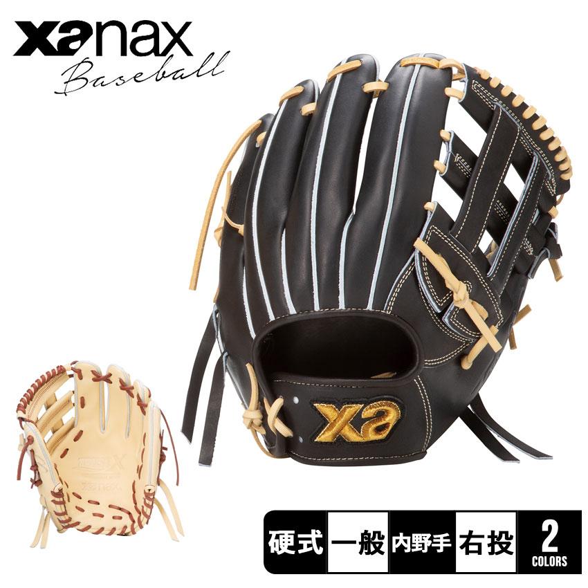 【バラ売不可】軟式グローブ 黒と金 レザー製 ザナックス グローブ・ミット 大人 一般 硬式グラブ トラストエックス
