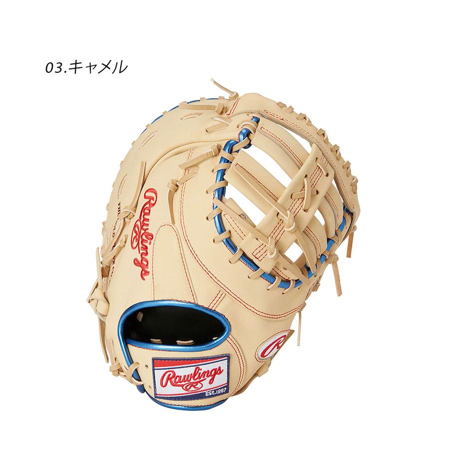 ローリングス グローブ 大人 一般 軟式 HOH METALLIC ファースト用 Rawlings GR3FHM3ACD ブラック 黒 レッド 赤 ネイビー 紺｜z-craft｜07