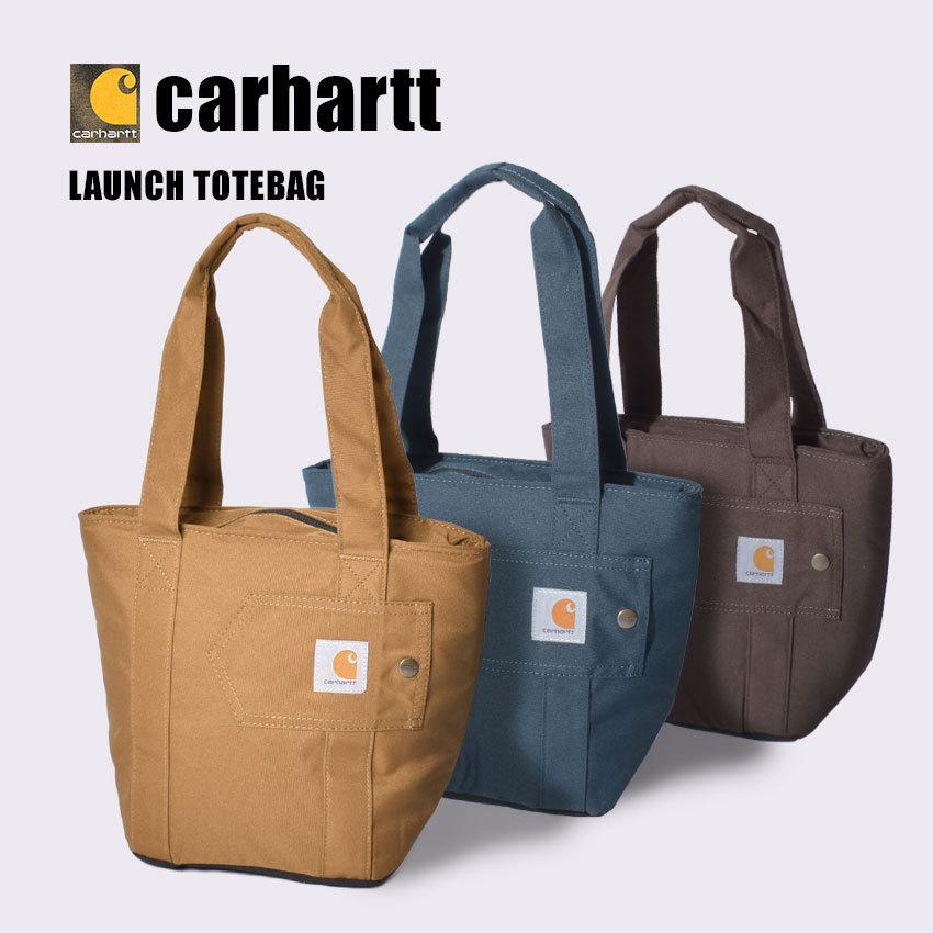 カーハート トートバッグ メンズ レディース ランチトートバッグ CARHARTT 89502000 ブラウン ネイビー 紺 レッド 通学 通勤｜z-craft