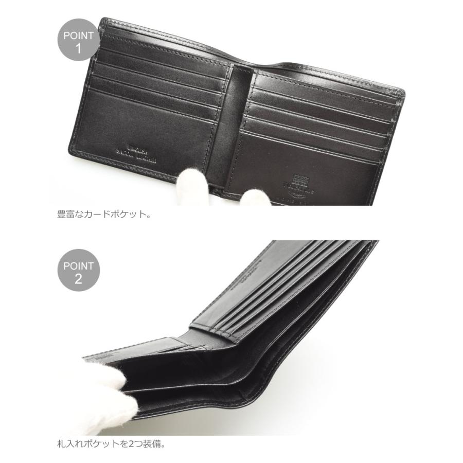 ホワイトハウスコックス 財布 メンズ レディース セントジェームス バイフォールドウォレット WHITEHOUSE COX S2377 ブラック 黒 | Whitehouse Cox | 06