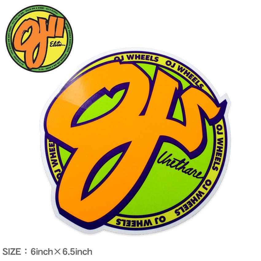 ネコポス配送） OJ ステッカー STANDARD CLEAR MYLAR STICKER 6IN×6.5