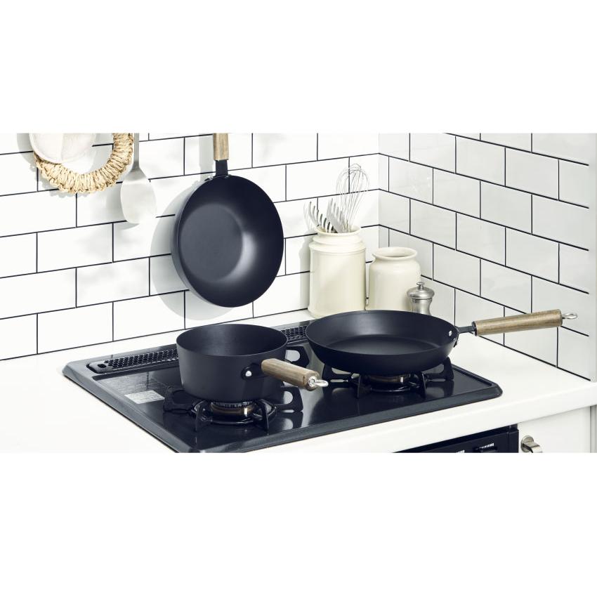 シンフェ フライパン IH対応 窒化鉄フライパン26cm simfe SMFT26BK