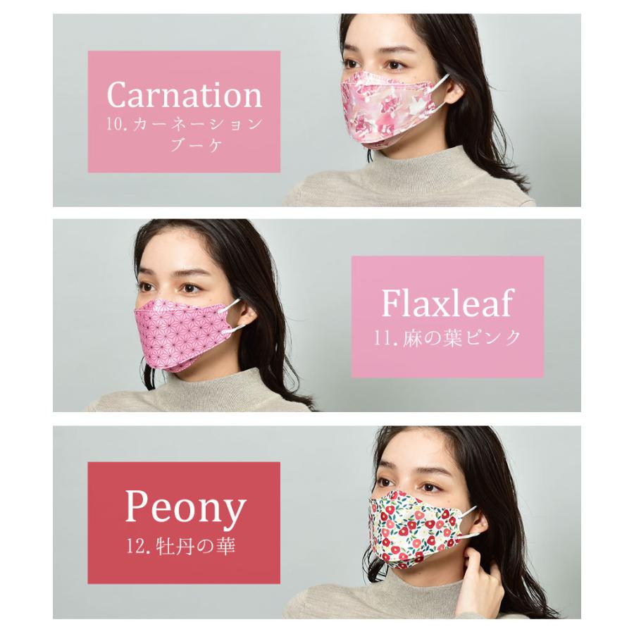 マスク 不織布 カラー 立体 デザイン おしゃれ ファッション 花柄 ドット イニシャル 5枚入り メンズ レディース （ネコポス配送） 爆買 |  | 24