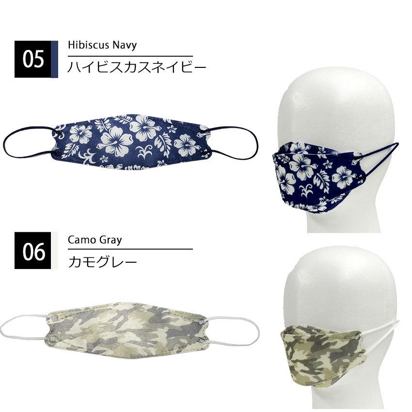 マスク 不織布 カラー 柄 デザイン おしゃれ 花柄 迷彩 1day 空間マスク メンズ レディース 5枚入り （ネコポス配送） 爆買 |  | 03