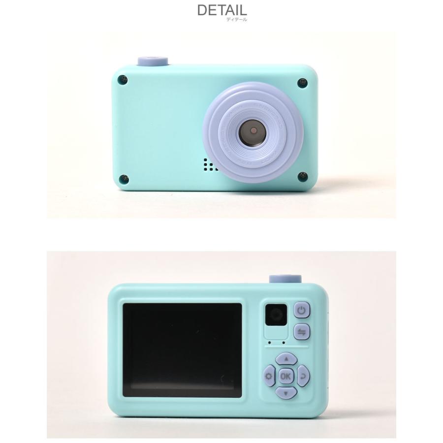 キッズカメラ キッズ ジュニア 子供 ファーストスマイルカメラセルフィ D32 ブルー 青 ブラウン ピンク カメラ こどもカメラ｜z-craft｜08