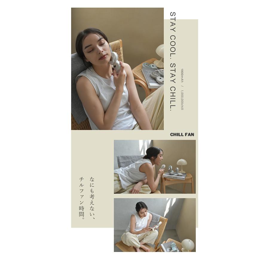 ハンディファン 小型 冷却 扇風機 卓上 2025 冷感プレート Chill fan