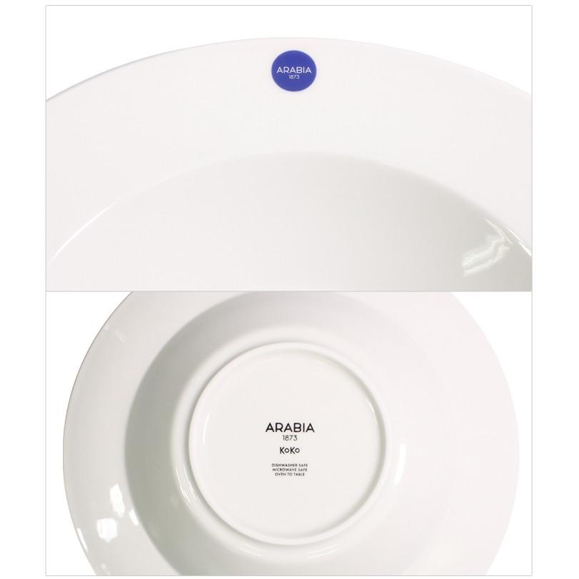 ARABIA（アラビア） 食器 ココ ディープ プレート 24cm ホワイト
