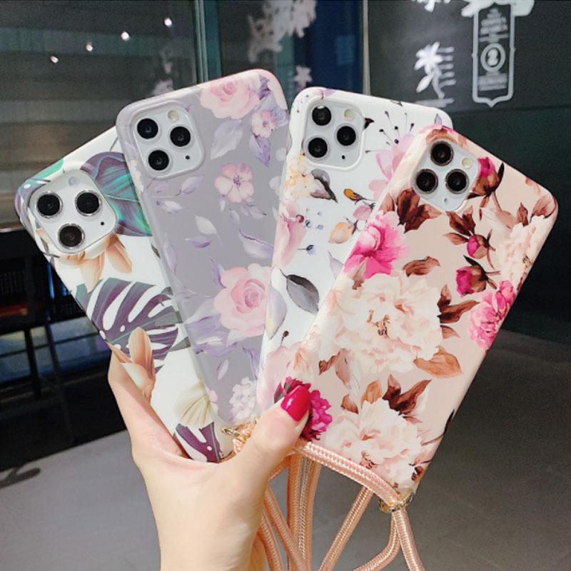 Iphone12 スマホケース ショルダー 肩掛け シリコン お花柄 おしゃれ アイフォン ネックストラップ 首掛け Iphoneケース スマホ 携帯カバー Sjk Z Fashion 通販 Yahoo ショッピング