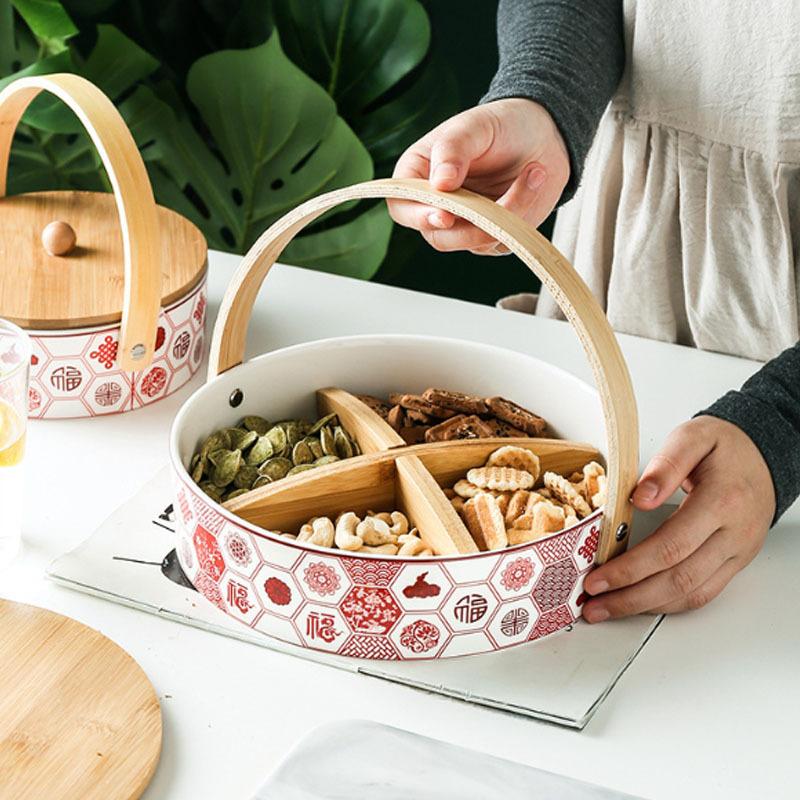 プレート お皿 来客用 お菓子入れ 蓋つき アフタヌーンティー ケーキスタンド ホームパーティー 上品 上質 陶器 キッチン Zh43 Z Fashion 通販 Yahoo ショッピング