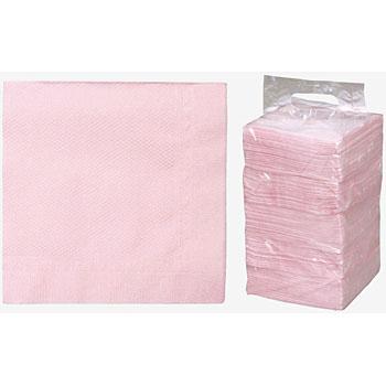 イラスト付きペーパーナプキン4パック 紙ナプキン 四ツ折 カラー ブルー・イエロー・グリーン・パープル