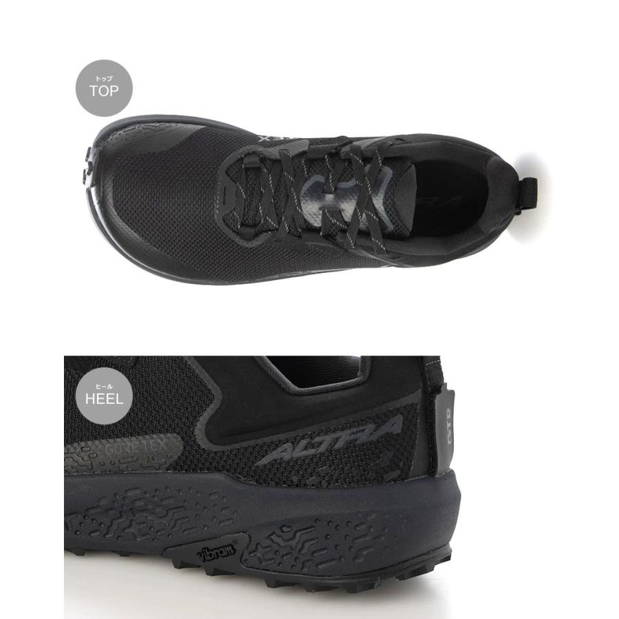 アルトラ トレイルランニングシューズ メンズ ALTRA AL0A85SP ブラック 黒 靴 シューズ スニーカー 軽量 通気性 防水性 ローカット アウトドアシューズ_3