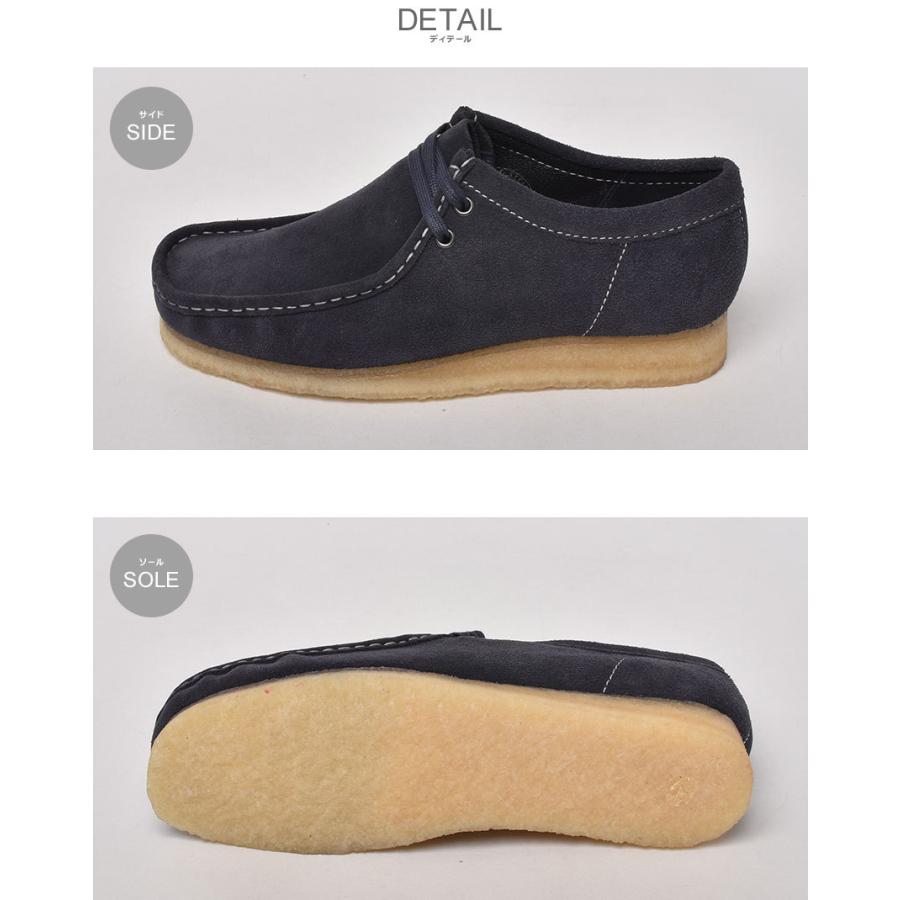 クラークス カジュアルシューズ メンズ CLARKS WALLABEE 靴 モカシン スリッポン ミドルカット レザー 本革 クレープソール 冬|z-mall|02
