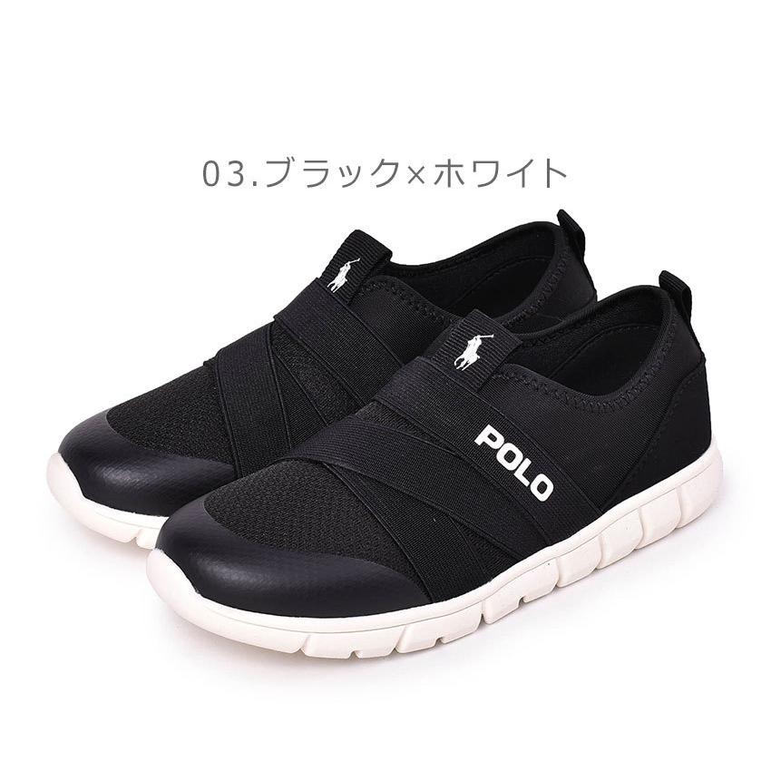 ポロ ラルフローレン スニーカー キッズ ジュニア 子供 BARNES SLIP ON POLO RALPH LAUREN RF1028 RF1029 ネイビー ピンク 黒 靴｜z-mall｜07