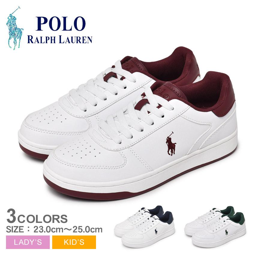 ポロ ラルフローレン スニーカー レディース キッズ ジュニア 子供 POLO RALPH LAUREN RLRF104331 RLRF104334  RLRF103793 ホワイト 白 ネイビー 紺 ラルフ 靴 : 1071-1132 : Z-MALL ヤフーショッピング店 - 通販 -