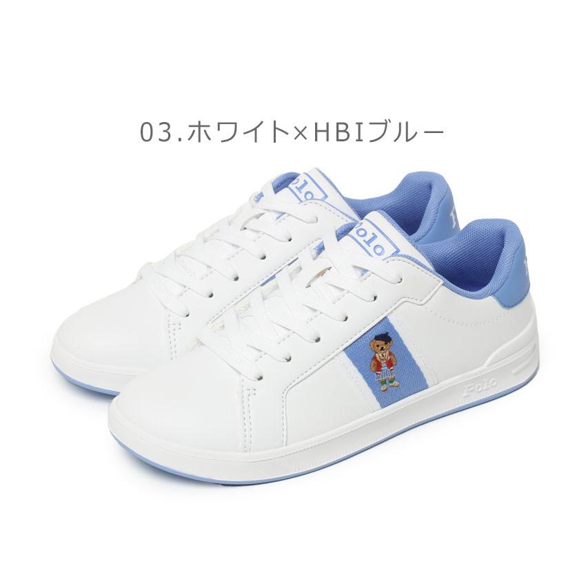 ポロ ラルフローレン スニーカー レディース キッズ ジュニア 子供 POLO RALPH LAUREN RLRF104322 RLRF104327 RL00596100 RL00596110 ホワイト 白 ネイビー 紺｜z-mall｜08