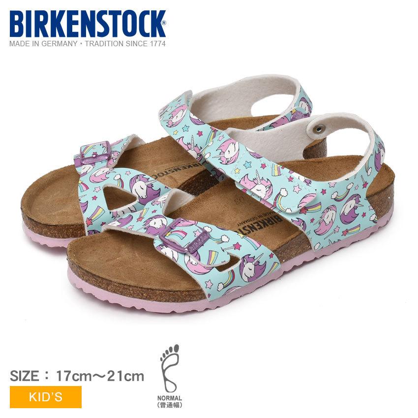 ビルケンシュトック サンダル キッズ ジュニア 子供 Birkenstock ブルー ビルケン ブランド 耐久性 通気性 アウトドア 海 レジャー ユニコーン イラスト Z Mall ヤフーショッピング店 通販 Yahoo ショッピング