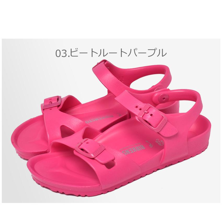 ビルケンシュトック サンダル キッズ ジュニア 子供 リオ EVA BIRKENSTOCK 1003537 126113 1015463 ピンク｜z-mall｜07