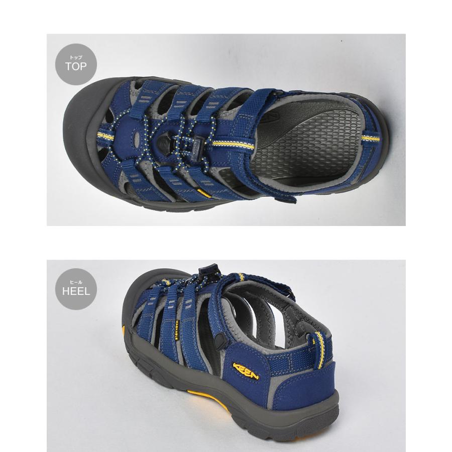 【美品】KEEN ネイビー 編み込みサンダル KEEN（キーン） サンダル レディース キッズ ジュニア 子供 ブラック
