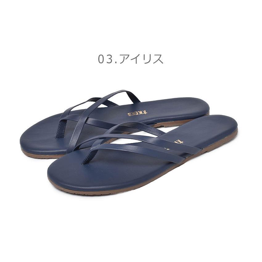 TKEES（ティキーズ） サンダル レディース リリ 黒 ピンク レッド ロゴ