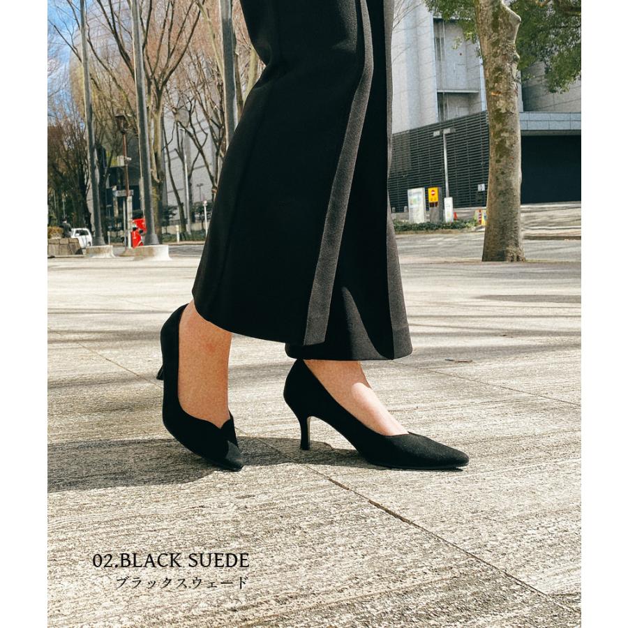 パンプス レディース 6.5cmヒールVカットパンプス トドス TODOS TO-338 痛くない 6.5cmヒール 美脚 | todos | 02