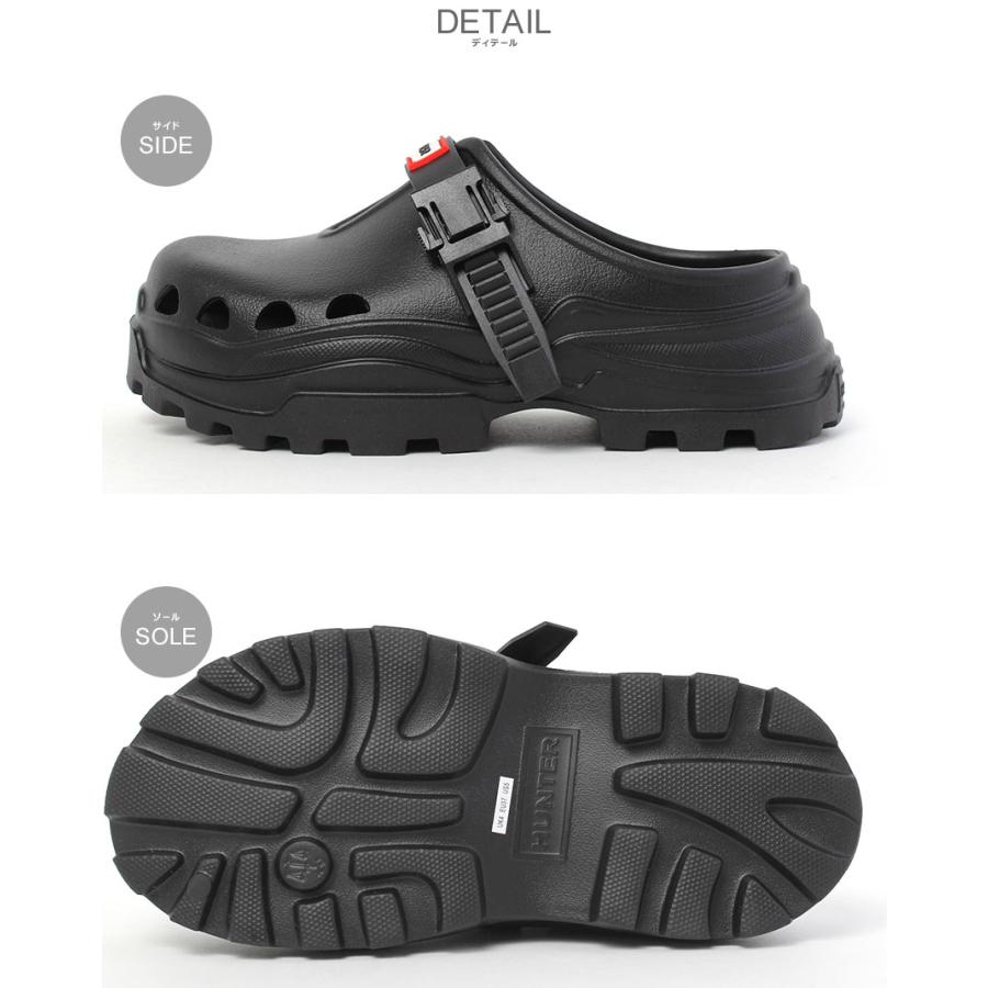 美品　HUNTER ハンター　サンダル　ブラック　ファー　FLATFORM LOVEHUNTER（ラブハンター） サンダル ボリュームファーダブルベルト