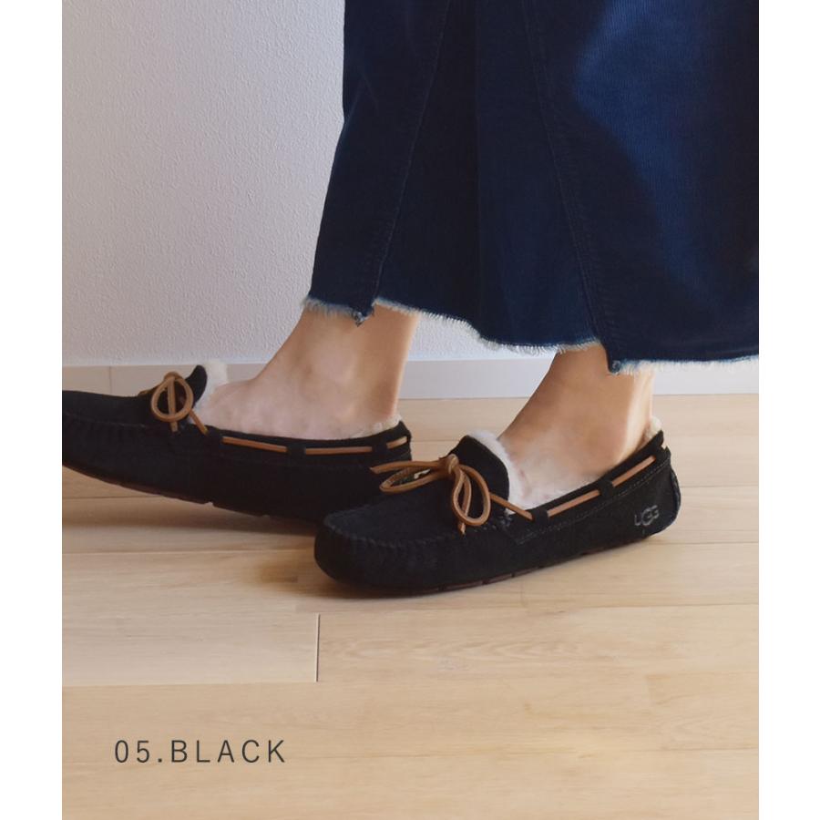 UGG モカシン黒  24センチ UGG Australia（アグオーストラリア） デッキシューズ モカシン UGG