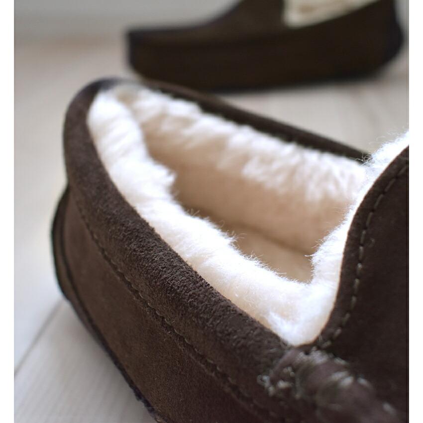UGG（アグ） モカシン メンズ M アスコット UGG 1101110 ブラック 黒