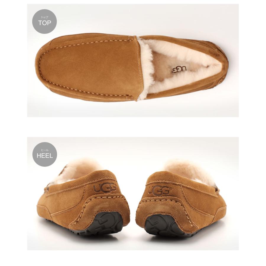 UGG（アグ） モカシン メンズ M アスコット UGG 1101110 ブラック 黒