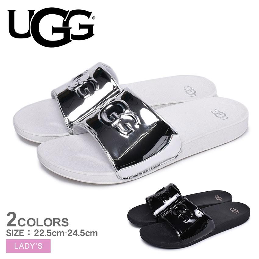 Ugg アグ サンダル レディース グラフィックスライド Graphic Slide k シャワー フラット ぺたんこ 靴 ブランド ビッグロゴ パテント おしゃれ 可愛い 1262 0244 Z Mall ヤフーショッピング店 通販 Yahoo ショッピング