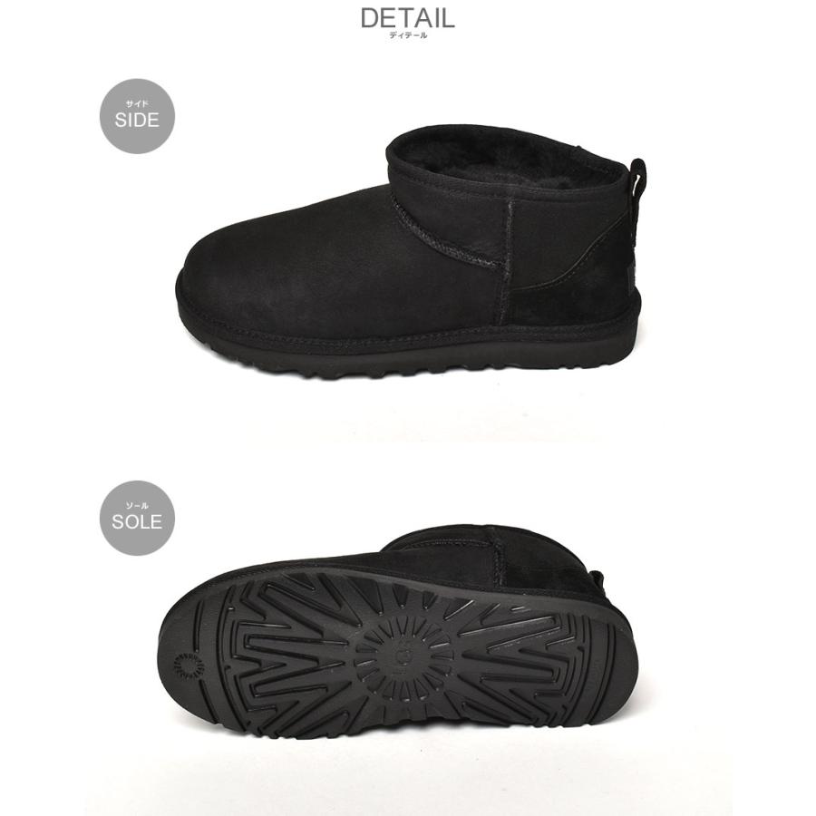 新品・未使用☆UGG アグ　ブーツ　ミュール　ブラック UGG（アグ） ブーツ メンズ M クラシック ウルトラ ミニ UGG 1137391