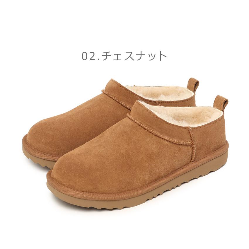 【未使用箱付】UGG アグ ADDISON モコモコスリッパ リボン 26cm UGG（アグ） スリッポン レディース クラシック マイクロ UGG 1174410K