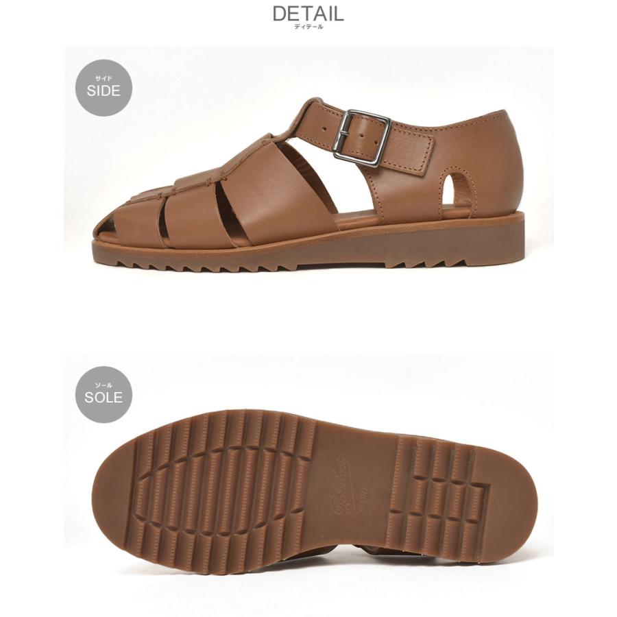 パラブーツ グルカサンダル メンズ パシフィック PARABOOT 123303 ブラウン 茶 サンダル グルカ 靴 紳士靴 シューズ MIEL-LISの画像
