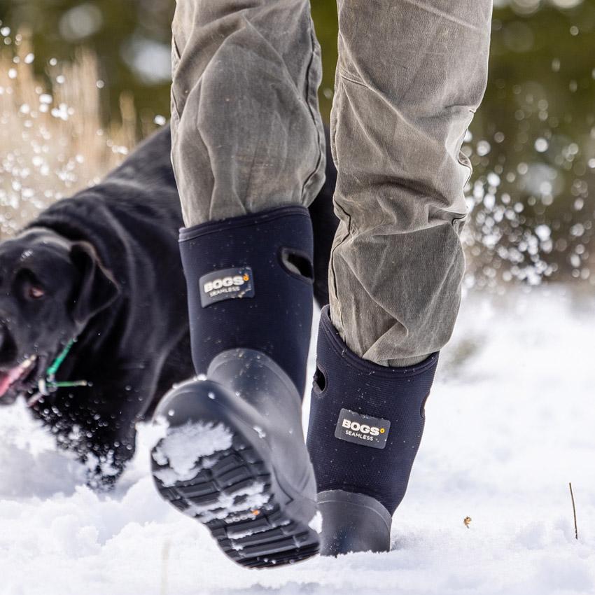 (取寄) ボグス メンズ クラシック リ トール Bogs men Classic II Tall Black BOGS（ボグス） スノーブーツ メンズ 滑らない 防水 防滑 ロング丈 靴