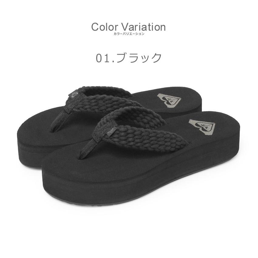ROXY（ロキシー） サンダル レディース ROXY ARJL101168 ブラック 黒
