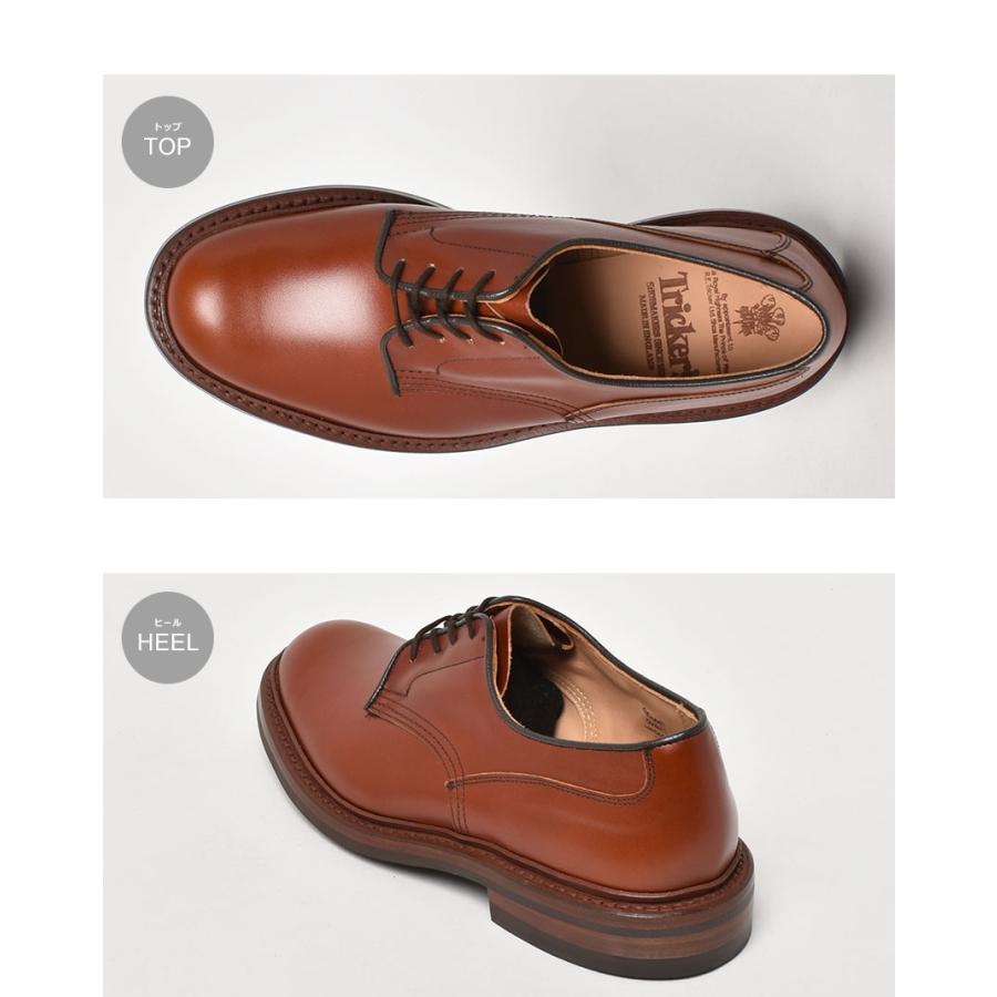 トリッカーズ ドレスシューズ メンズ ウッドストック TRICKER’S 5636／7 茶 靴 レザー 本革 カジュアル 人気 プレーントゥの画像