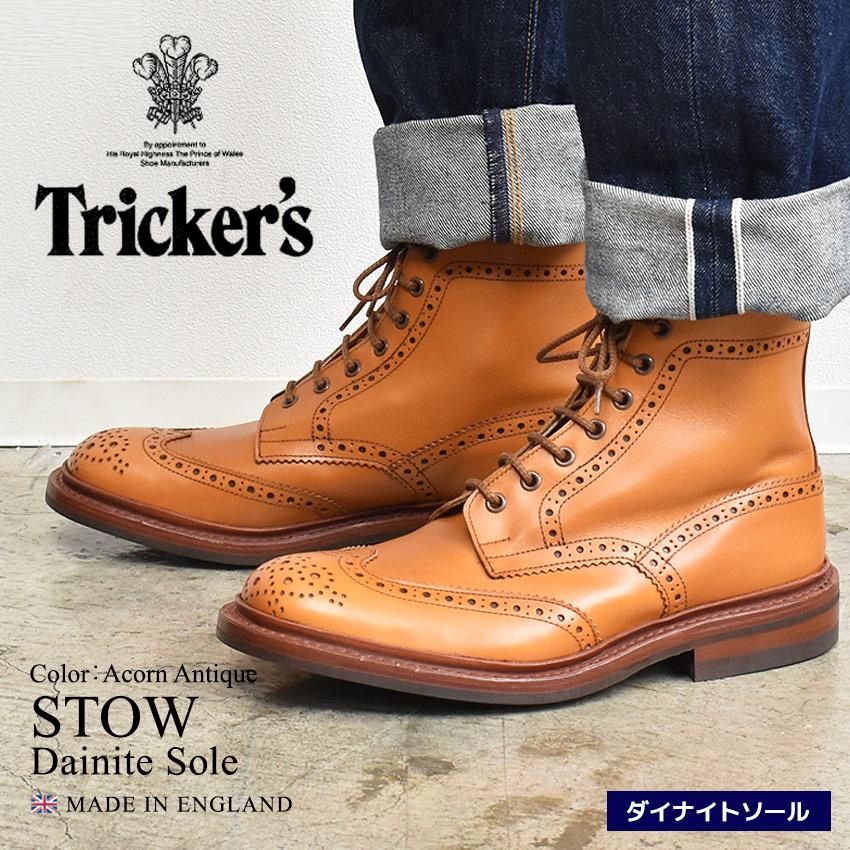 Tricker's（トリッカーズ） メンズ ブローグ ブーツ ストウ TRICKER'S